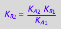 K_B_2 = (K_A_2*K_B_1)/K_A_1